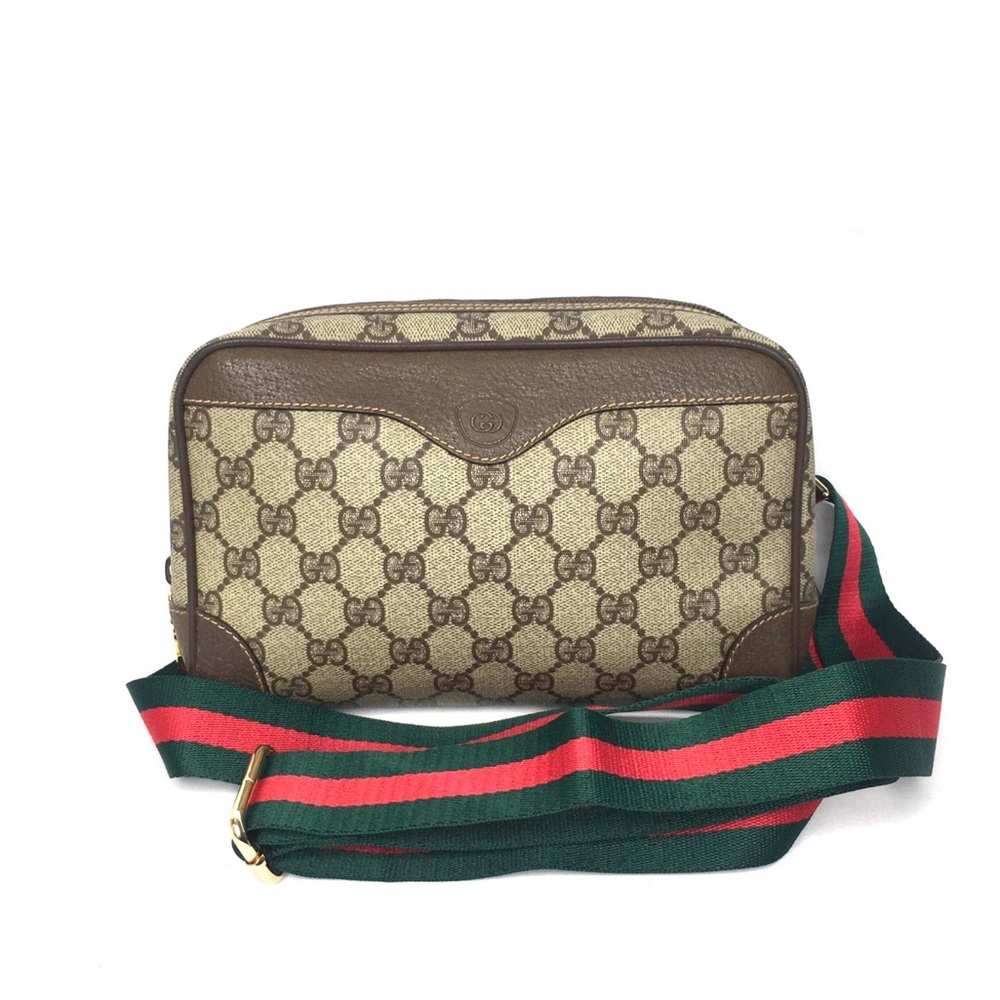 Authentic Gucci brown monogram coated canvas crossbody bag - Picture 4 of 16